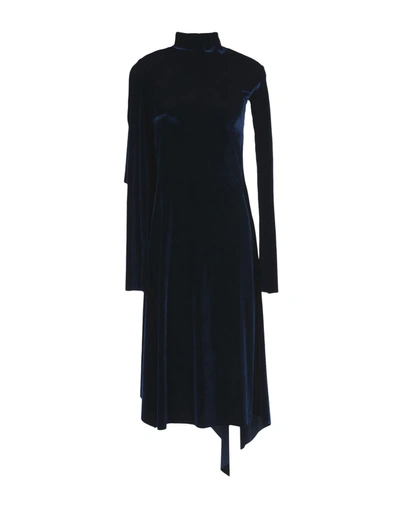 Vetements Knee-length Dress In Dark Blue