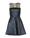 Amen Couture Short Dress In Dark Blue
