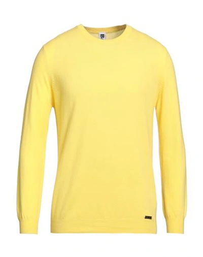 Bark Man Sweater Yellow Size L Wool, Viscose, Polyamide, Cashmere