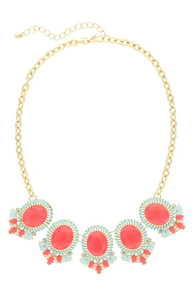 Olivia Welles Neon Buzz Necklace In Pink