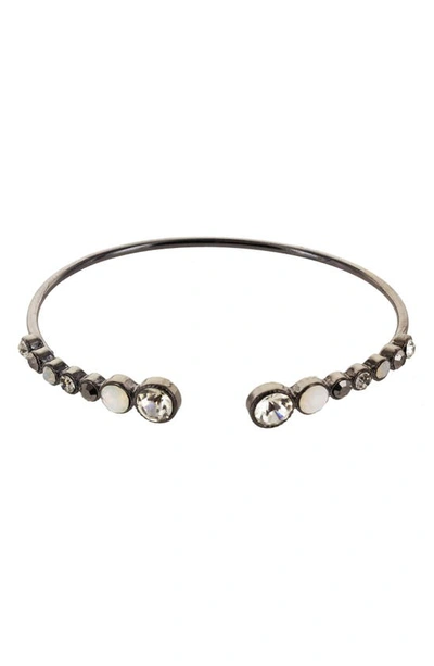 Olivia Welles Kaci Stone Bracelet In Gray