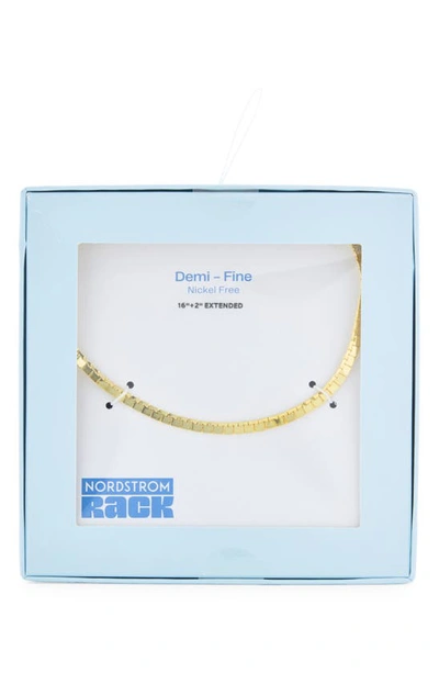 Nordstrom Rack Demi Fine Square Chain Necklace In Gold