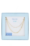 Nordstrom Rack Demi-fine Layered Singapore Chain Necklace In Gold
