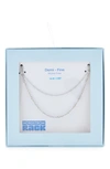 Nordstrom Rack Demi-fine Layered Singapore Chain Necklace In Silver