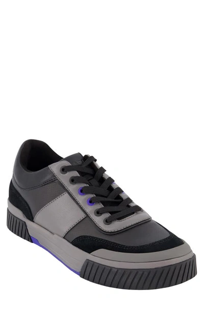 Dkny Colorblock Sneaker In Black/ Grey