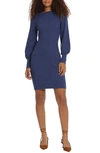 Donna Morgan Cable Knit Sweater Dress In Navy