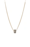 Adina Reyter Pavé Diamond Charm Necklace In Yellow Gold/ Black