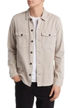 Allsaints Spotter Button-up Shirt Jacket In Sand