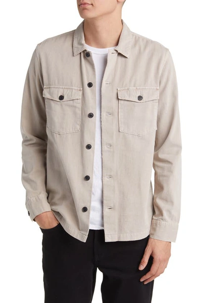 Allsaints Spotter Button-up Shirt Jacket In Sand