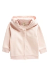 Tucker + Tate Babies' Organic Cotton Blend Fleece Zip Hoodie In Pink Lotus