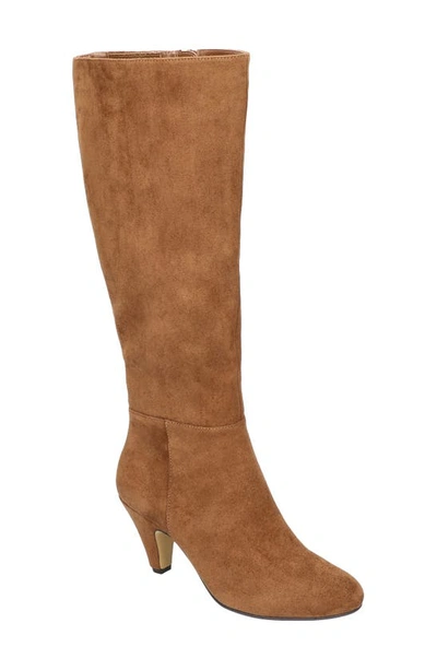 Bella Vita Corinne Knee High Boot In Cognac Suede