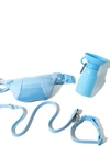 Springer Dog Sling Bag & 22 Oz. Water Bottle Set In Sky Blue
