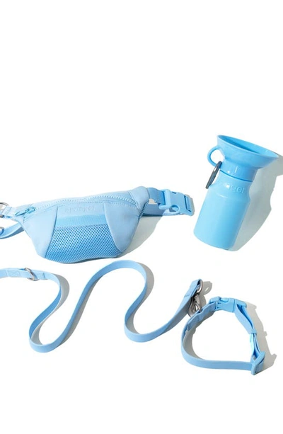 Springer Dog Sling Bag & 22 Oz. Water Bottle Set In Sky Blue