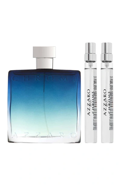 Azzaro Chrome Eau De Parfum Set In Multi