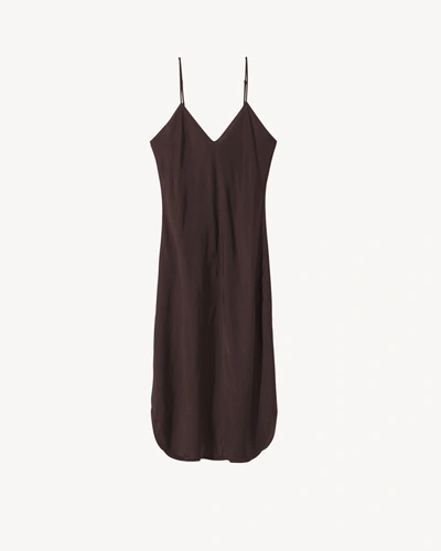 Nili Lotan Short Cami Dress In Espresso