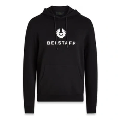 Belstaff Signature Hoodie Col: Black/ Off White, Size: S