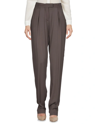 Plein Sud Casual Pants In Dark Brown