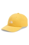 The North Face The Norm Baseball Cap - Yellow In Amber/ White