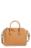 Givenchy 'small Antigona' Leather Satchel - Brown In Caramel