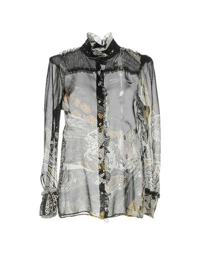 Roberto Cavalli Patterned Shirts & Blouses In Black