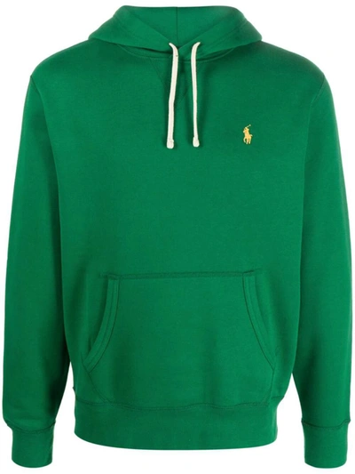 Polo Ralph Lauren Long Sleeve Knit Hoodie Clothing In Green