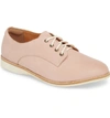 Rollie Derby Oxford In Snow Pink Leather