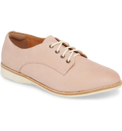 Rollie Derby Oxford In Snow Pink Leather
