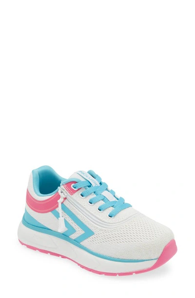Billy Footwear Kids' Sport Inclusion One Trainer In Light Grey/ Turquoise