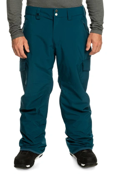 Quiksilver Porter Ski Pants In Majolica Blue