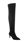 Marc Fisher Ltd Qulie Pointed Toe Over The Knee Boot In Black/black