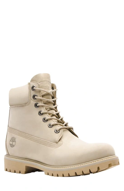 Timberland 6-inch Premium Waterproof Boot In Light Brown Nubuck