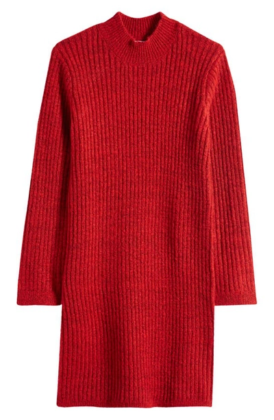 Nordstrom Kids' Sweater Dress In Red Barbados Heather