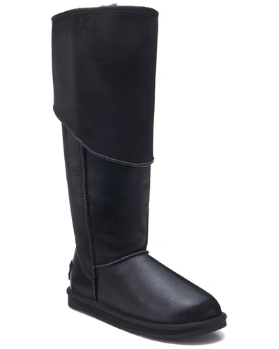 Australia Luxe Collective Slouch Leather Boot In Black