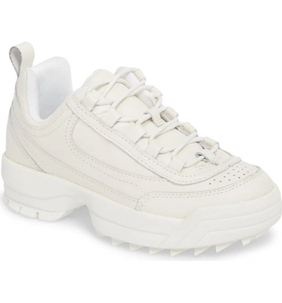 Steve Madden Sidekick Platform Sneaker In White Leather