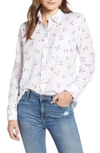 Rails Charli Shirt In White Cherries