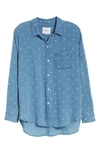 Rails Charli Shirt In Indigo White Polka Dots