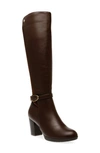 Anne Klein Rivera Knee High Boot In Chocolate Brown