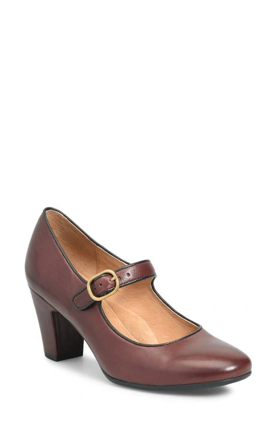 Söfft Leslie Mary Jane Pump In Bourbon Red