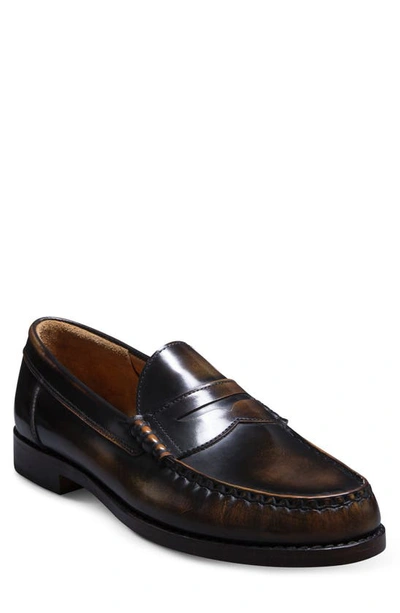 Allen Edmonds Newman Penny Loafer In Antique Bronze