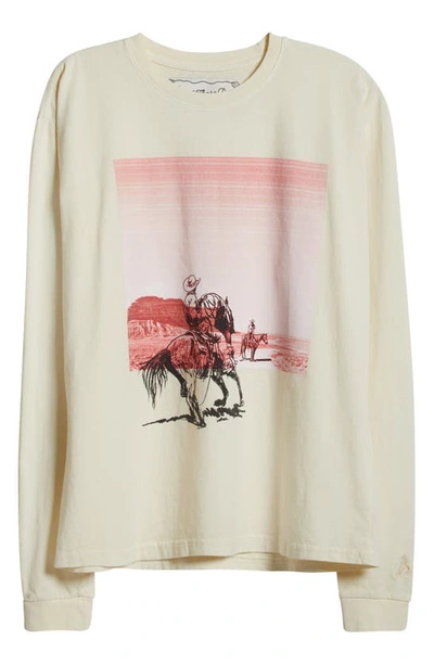 One Of These Days Temptation Long Sleeve Graphic T-shirt In Bone