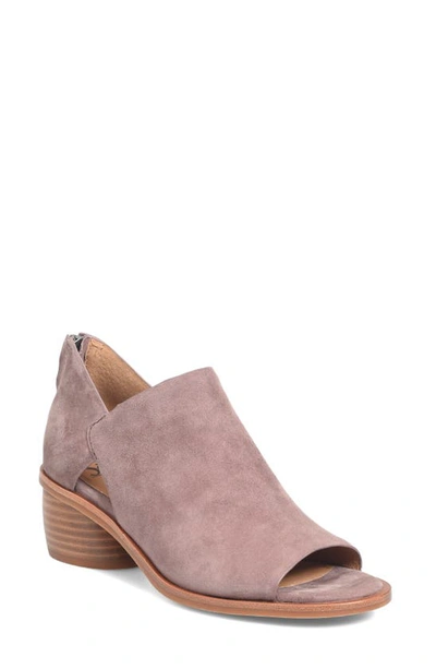 Söfft Carleigh Peep Toe Bootie In Lavender Grey