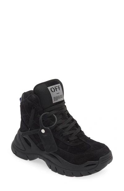 Off-white High Top Hiker Boot In Black White