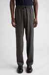 De Bonne Facture Drawstring Trousers In Forest Puppytooth