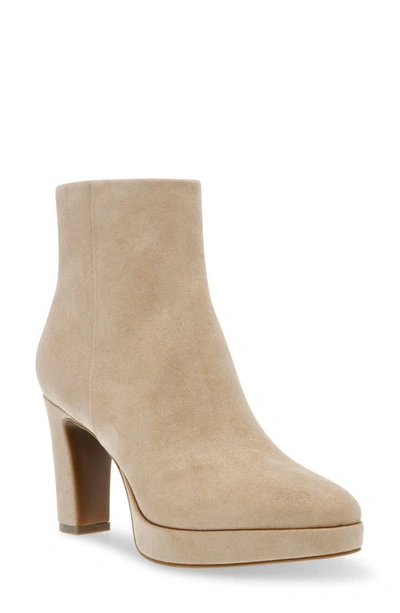 Anne Klein Jailene Zip Platform Bootie In Sand Ms