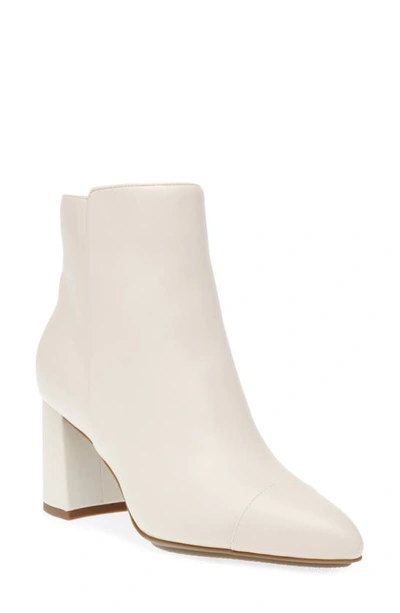 Anne Klein Boyce Block Heel Bootie In Off White