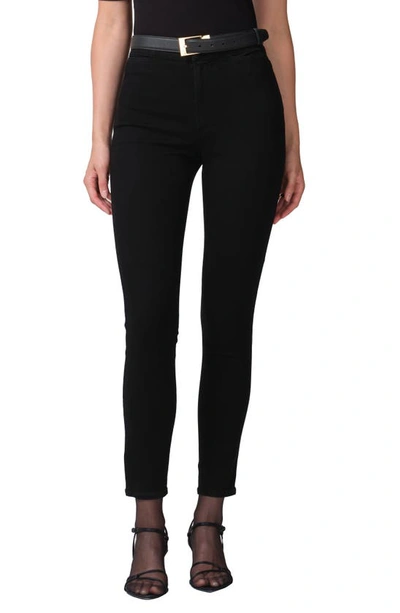 Citizens Of Humanity Body-con High Waist Skinny Jeans In Plush Black