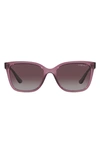 Vogue 54mm Gradient Polarized Pillow Sunglasses In Purple