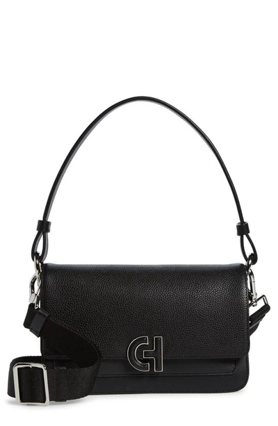 Cole Haan Mini Leather Shoulder Bag In New Black