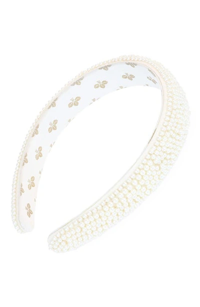 L Erickson Glade Imitation Pearl Padded Headband