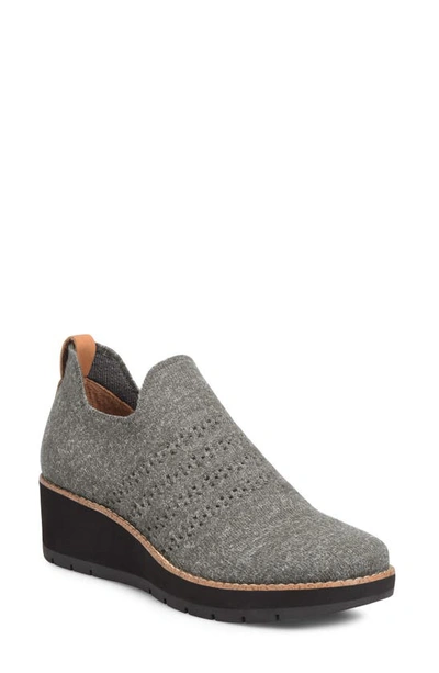 Comfortiva Fields Wedge Bootie In Heathered Dark Grey